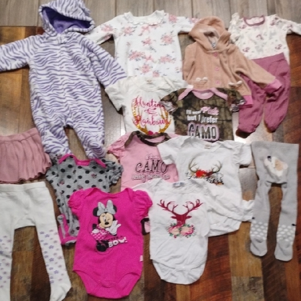 Variety Of Girl Clothes 6 To 9 Months